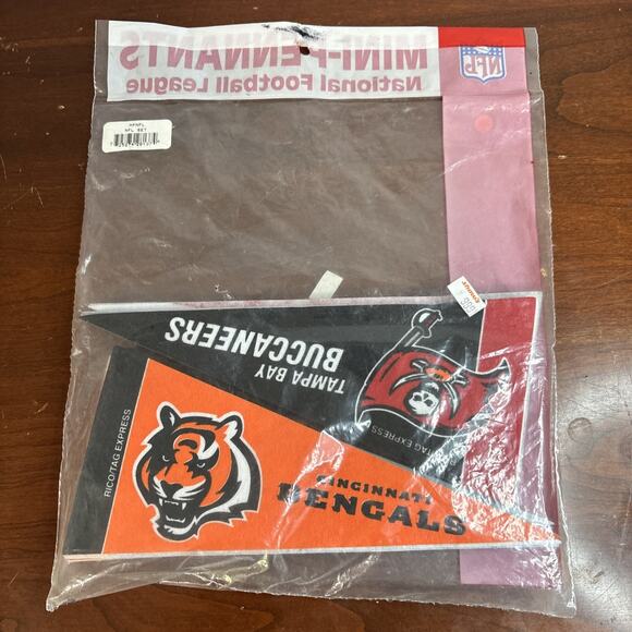 NFL Mini-Pennants Complete Set NEW In Bag 9"x4" Football Rico/Tag Souvenirs - Picture 2 of 2